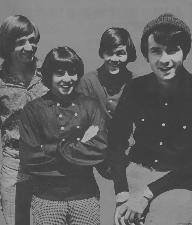 The Monkees &mdash; Peter Tork, Davy Jones, Micky Dolenz and Michael Nesmith &mdash; in a 1960s publicity photo